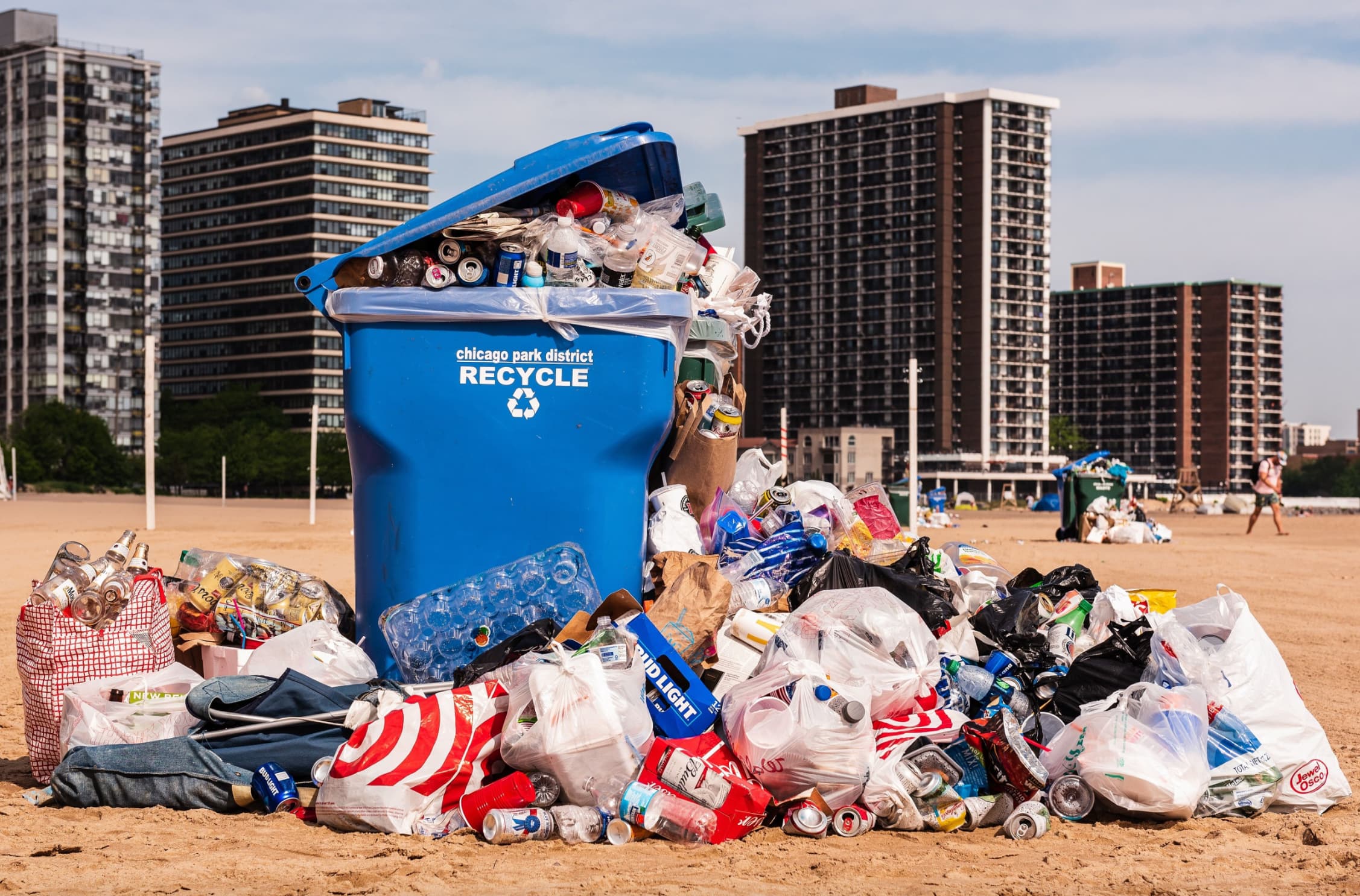 trash in america - chicago park district Recycle Ud Light